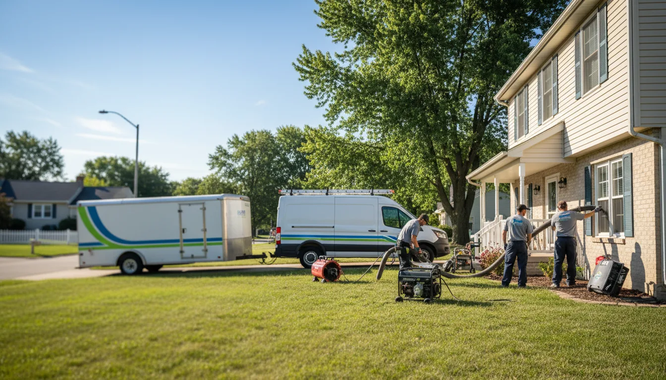 Flooded Basement Restoration And Cleanup With Repair in Springbrook, WI near me